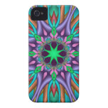 Caso decorativo del iPhone 4 del caleidoscopio iPhone 4 Case-Mate Cárcasas