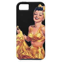 Caso del bailarín del vintage de la caja de la cas iPhone 5 Case-Mate protectores