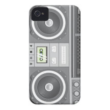 caso del boombox de las obras clásicas Case-Mate iPhone 4 fundas