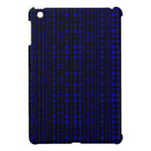 Caso del iPad de la lluvia del código binario mini iPad Mini Funda