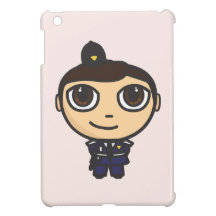Caso del iPad del policía del personaje de dibujos