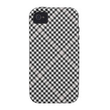 Caso del iPhone 4/4S de Houndstooth Vibe iPhone 4 Fundas