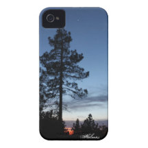 Caso del iPhone 4/4s de la silueta del árbol iPhone 4 Cobertura