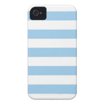 Caso del iPhone 4/4s del modelo de las rayas azule iPhone 4 Case-Mate Cobertura