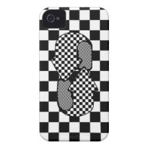 Caso del iPhone 4 de Checkerbord iPhone 4 Protector