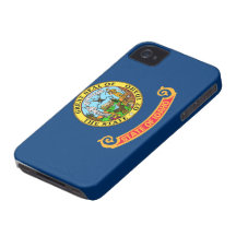 Caso del iPhone 4 de la bandera de Idaho Case-Mate iPhone 4 Cobertura