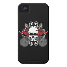 Caso del iPhone 4 de la música de las guitarras de iPhone 4 Case-Mate Funda