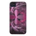 Caso del iPhone 4 del arte del fractal de la flor Case-Mate iPhone 4 Protector