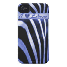 Caso del iphone 4 del estampado de zebra Case-Mate iPhone 4 carcasa