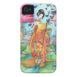 Caso del iPhone 4 del geisha de Maiko del verano iPhone 4 Case-Mate Cobertura