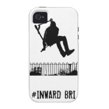Caso del iphone 4 del #INWARD BRI iPhone 4 Fundas