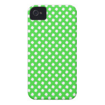 Caso del iPhone 4 del lunar de la verde lima iPhone 4 Funda