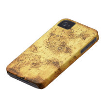 Caso del iPhone 4 del mapa de Viejo Mundo del vint iPhone 4 Protector