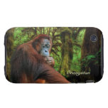 Caso del iPhone 4 del orangután y de la fauna de l Tough iPhone 3 Fundas