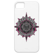 caso del iPhone 5 con el logotipo travieso rosado  iPhone 5 Case-Mate Fundas