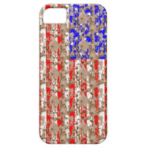 Caso del iPhone 5 de la bandera de Camo iPhone 5 Cárcasas