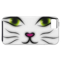 Caso del iPhone 5 de la cara del gato del gatito iPhone 5 Funda