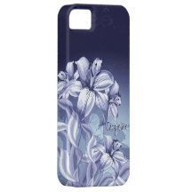Caso del iPhone 5 de la orquídea azul iPhone 5 Protector