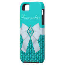 Caso del iPhone 5 de las joyas del Aquamarine y de iPhone 5 Case-Mate Cárcasa