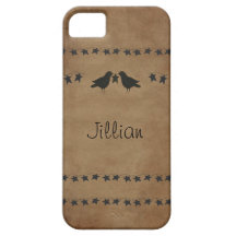 Caso del iPhone 5 de los cuervos y de las estrella iPhone 5 Case-Mate Coberturas