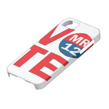 Caso del iPhone 5 de Mitt Romney 12 del voto iPhone 5 Case-Mate Cárcasas