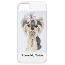 Caso del iPhone 5 de Yorkie iPhone 5 Fundas