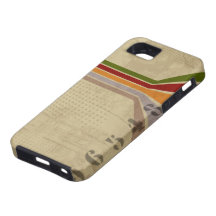 Caso del iPhone 5 del arco iris del vintage iPhone 5 Case-Mate Coberturas