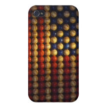 Caso del iPhone 5 del arte de la bandera americana iPhone 4 Cárcasa