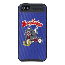 Caso del iPhone 5 del cargo de HoneyBadger Skinit