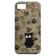 Caso del iPhone 5 del gato negro iPhone 5 Case-Mate Cárcasas