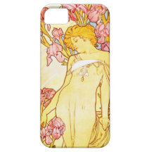 Caso del iPhone 5 del iris de Alfonso Mucha iPhone 5 Case-Mate Cobertura