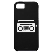 Caso del iPhone 5 del pictograma de Boombox iPhone 5 Case-Mate Cárcasa