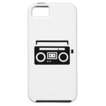 Caso del iPhone 5 del pictograma de Boombox iPhone 5 Coberturas
