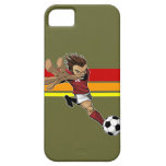 Caso del iphone 5 del retroceso del fútbol cárcasas casemate