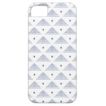CASO del iPhone 5 - triángulos azules iPhone 5 Case-Mate Carcasa