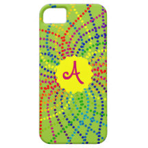 Caso del iPhone de la flor de los lunares del arco iPhone 5 Case-Mate Coberturas