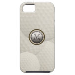 Caso del iPhone de la pelota de golf del monograma iPhone 5 Carcasas