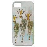 Caso del iPhone de las jirafas del oro y del jade  iPhone 5 Case-Mate Protectores