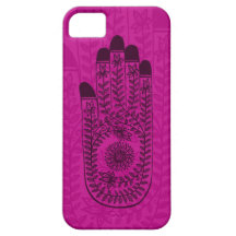 Caso del iphone de Mehndi Mudra del persa iPhone 5 Fundas