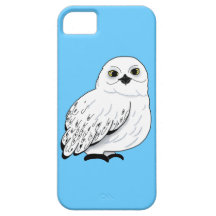 Caso del iphone del búho de la nieve iPhone 5 Case-Mate cárcasas