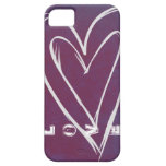 Caso del iphone del corazón del amor iPhone 5 cárcasas