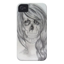 Caso del iphone del cráneo Case-Mate iPhone 4 carcasas