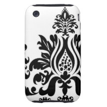 Caso del iPhone del damasco Tough iPhone 3 Carcasa