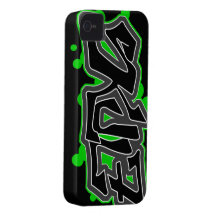 Caso del iPhone del ébano SkuL7 (cal) iPhone 4 Case-Mate Carcasas