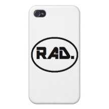 Caso del iPhone del logotipo del Rad iPhone 4 Funda