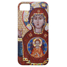 Caso del iphone del mosaico del icono iPhone 5 fundas