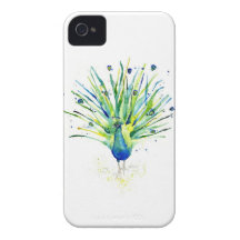 Caso del iPhone del pavo real Case-Mate iPhone 4 Coberturas