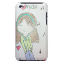 Caso del tacto de iPod de las ilustraciones origin Case-Mate iPod Touch Protectores