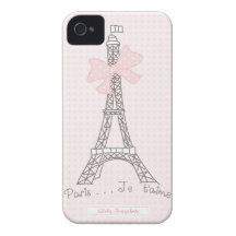 Caso del t'aime del je de París iPhone 4 Cárcasa