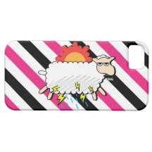 Caso divertido del iPhone 5 de las ovejas nubladas iPhone 5 Case-Mate Cárcasa